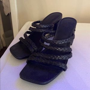Black Chunky Heels